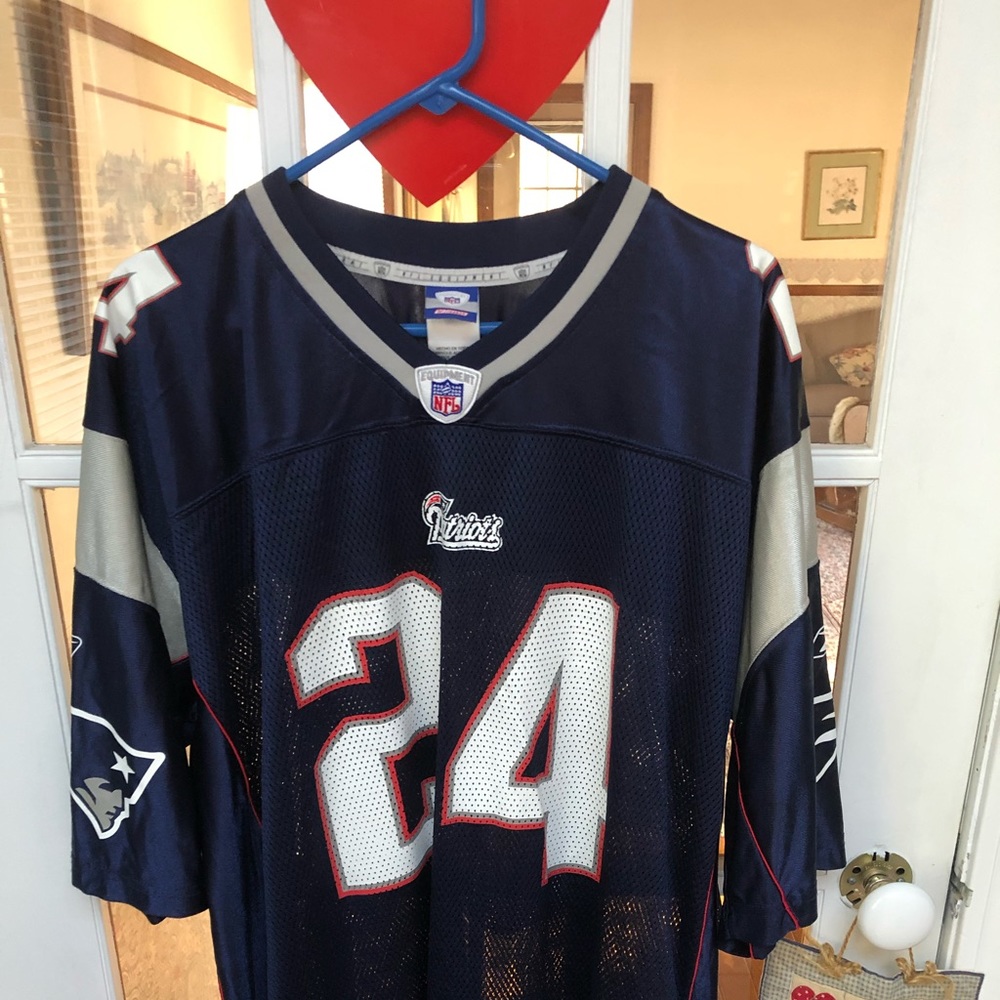 Gently used xl ty law patriots on field jersey